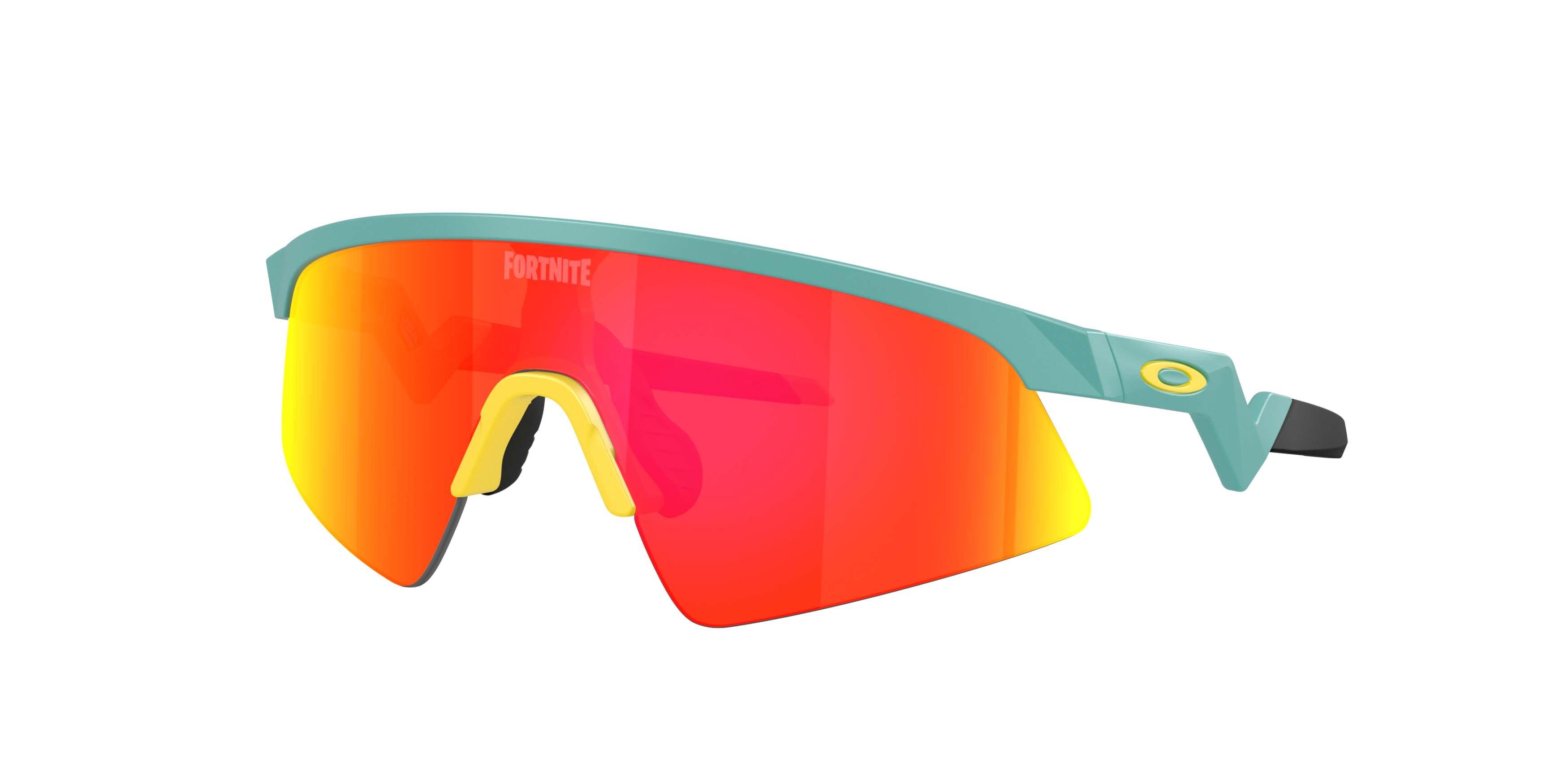 Oakley Youth Fit Resistor Sweep Prizm Ruby Sunglasses - Matte Pacific - BLUE/RED